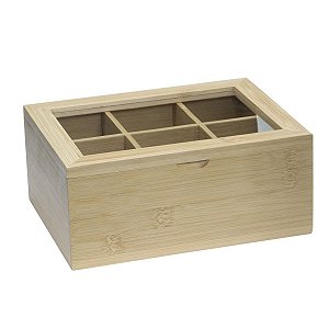 Caixa para Chá e Café Ecokitchen 6 Nichos 21cm