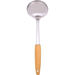 Concha em Inox e Cabo Acácia
