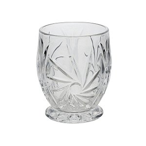 Porta Talher Vidro Cristal para Chá Café Bandeja 10,5x13cm