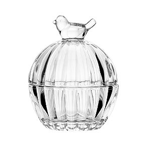 Bomboniere Potiche de Cristal Decorativo Bird 8cmx8cmx9,5cm
