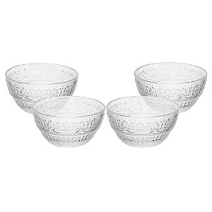 Conjunto 4 Bowls Mauve 12,5cm X 6,5cm Cristal