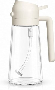 Galheteiro 2 em 1 Bico Dosador e Borrifador em Vidro 450ML