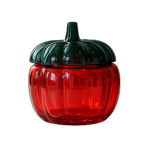 Pote de Vidro em Formato de Abóbora Color 1000ml