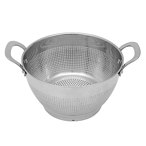Escorredor inox de Macarrão Coleção Isa Scherer Prata 23cm