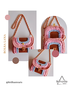 Bolsa Lana Tons de Rosa e Frozen
