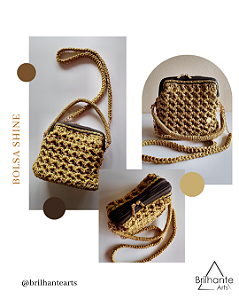 Bolsa Shine Dourada