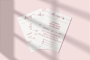 Cartão Agradecimento