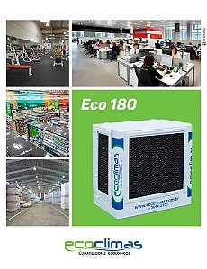 Climatizador Ecoclimas Mod. Eco 180 /  20.000 m³  de Troca de Ar,  Abrangência 130 a 180 m²