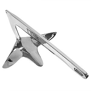 Âncora Bruce Fabricada em Aço Inox 316 Polido 5KG para Barco Lancha e Veleiro