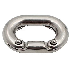 Elo de Emenda para Corrente Calibrada Fabricado em Aço Inox 316 6mm