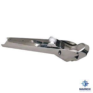 Lançador Suporte Púlpito de Ancora Barco Lancha 580mm Inox Navinox