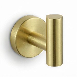 Cabide Suporte Gancho de Toalha de Parede Dourado Escovado