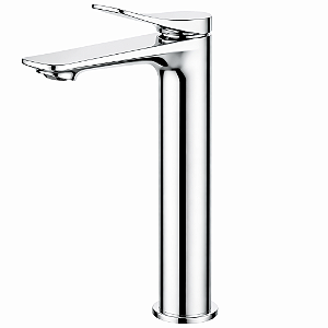 Torneira de Banheiro Lavabo Bica Alta Misturador Monocomando Paris Cromo