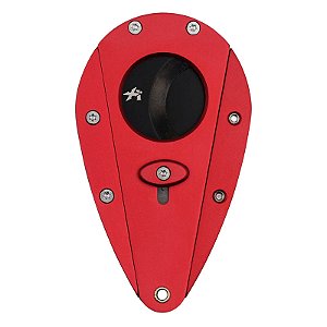 Cortador Charutos - Xikar Xi1 - Lâmina Dupla - Alumínio Vermelho