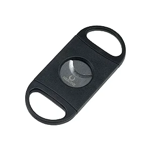 Cortador Charutos NERONE Basic - Lâmina Dupla - Plástico Preto