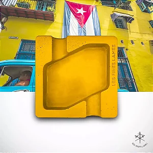 Cinzeiro MONAD - Concreto - Les Fines Lames - Para 2 Charuto - Amarelo