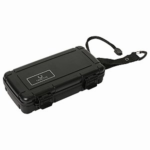 Umidor p/5 charutos NERONE Cigar Travel Plastico ABS Preto