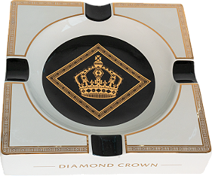 Cinzeiro Diamond Crown - Cerâmica - 4 Charutos