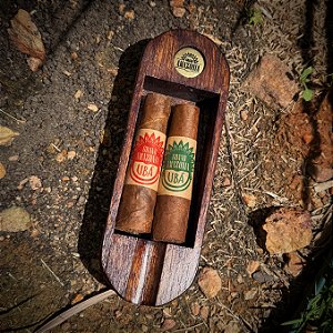 Charuto Grand Amazônia Sampler Premium - Cinzeiro com 2 Charutos Brasileiros