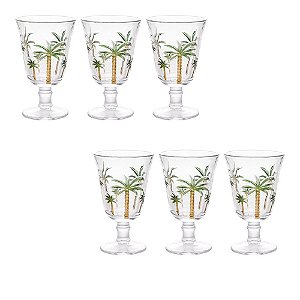 Conjunto 6 Taças de Cristal Palm Hand