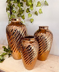 Vaso decorativo bronze