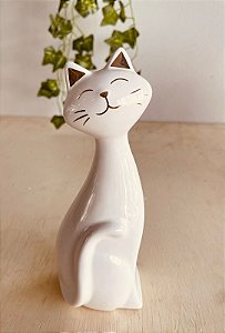 Escultura Decorativa de Gato
