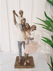 Estatueta Família decorativa