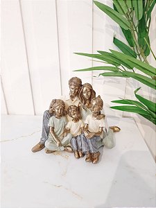 Estatueta Família decorativa