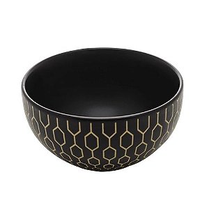 Bowl Cerâmica Colmeia Preto