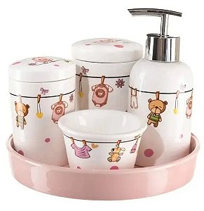 Kit higiene de porcelana criança