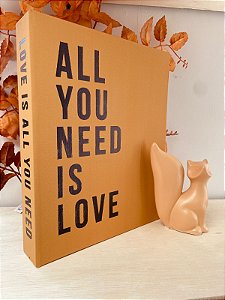 Livro caixa all you need is Love