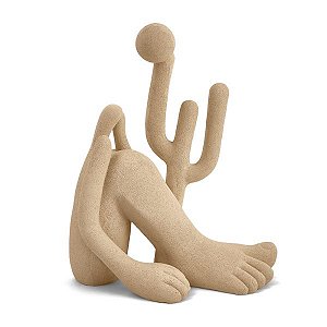 ESCULTURA ABAPORU BEGE EM POLIRRESINA