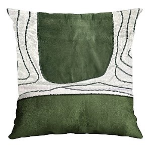 Capa Silk Home 602 com bordado e aplicação