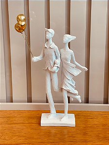 Escultura casal Encanto a Dois
