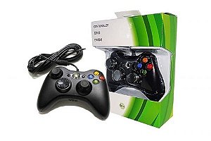 Controle Com Fio para Xbox 360 Slim Joystick Computador E Pc