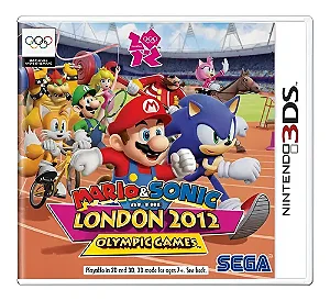Mario & Sonic: At The London 2012 Olympic Games - Nintendo 3DS (Capa Refeita)