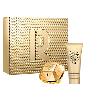 Kit Lady Million Rabanne Feminino - Eau de Parfum 80ml + Loção Hidratante Corporal 100ml