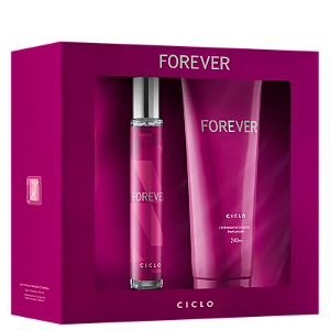 Kit Forever Ciclo Cosméticos Feminino - Deo Colônia 30ml + Loção Hidratante 240ml