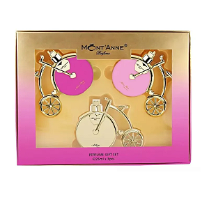 Kit Mont'Anne Parfums - Miss You Luxe 25ml + Miss You Glamour 25ml + Adieu Luxe 25ml