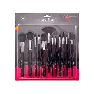 Kit Macrilan Pincéis KP9-1A (12 Produtos)