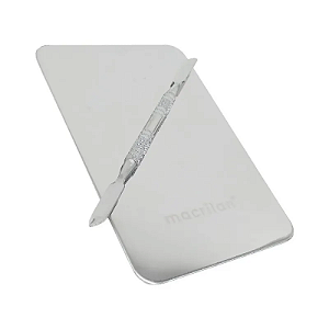 Placa e Espátula para Misturar Inox Macrilan