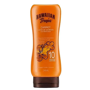 Bronzeador Hawaiian Tropic Carrot Lotion FPS 10 240ml