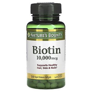 Biotin 10,000mcg Nature's Bounty 120 capsulas