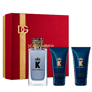 Kit K By Dolce & Gabbana Eau de Toilette Masculino 100ml + Pós Barba 50ml + Gel de Banho 50ml