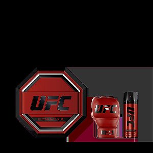 Kit UFC Ultimate K.O 100ml + Body Spray 200ml  Eau de Parfum - Perfume Masculino 100ml