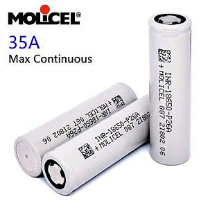 Bateria 18650 - Molicel - P26A 35A