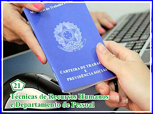 21 - Curso Técnicas de Recursos Humanos e Departamento de Pessoal