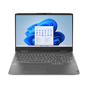 Notebook Lenovo LOQ intel Core I5-12450H,  Tela 15.6" FHD, RAM 8 GB, 512 GB SSD, Placa de video RTX 2050 4 GB GDDR6, 83EU0000BR Storm Grey, Windows 11 Genuíno