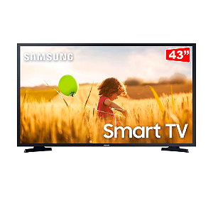 Smart TV Samsung LED Tela 43" Full HD T5300 com HDR, Sistema Operacional Tizen, Wi-Fi, Espelhamento de Tela, Dolby Digital Plus, HDMI e USB