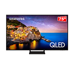 Samsung Smart TV 75" QLED 4K QN75Q70, Modo Game, Processador IA Preto